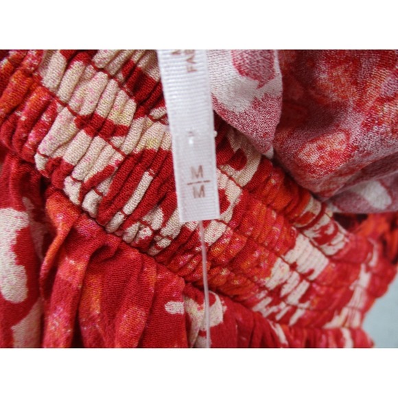 Free People Dress Medium Beach Day Bohemian Beach Resort Keyhole Backless Tassel - Picture 10 of 14